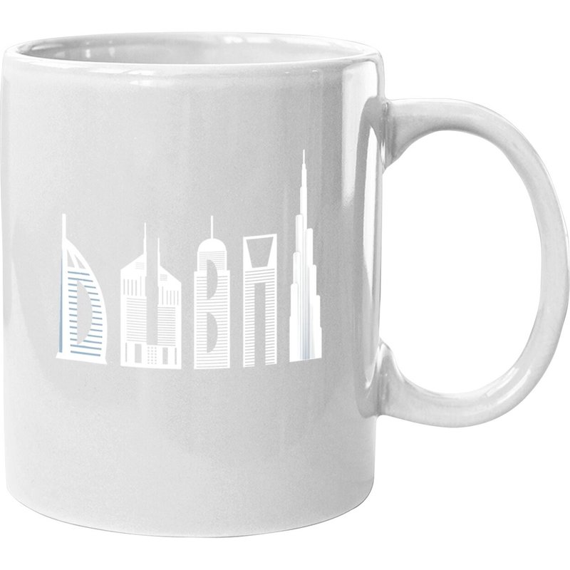 Dubai Skyline Typography Coffee Mug — Mugs & Tumblers
