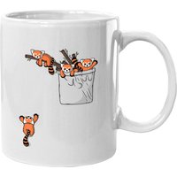 Pocket Series Red Panda Bear Playing Coffee Mug — Mugs & Tumblers