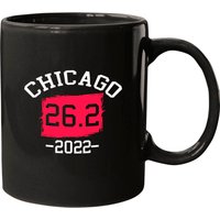Mug de café Chicago 26.2 Marathon 2022 pour coureurs