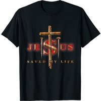 T-shirt Jésus a Sauvé Ma Vie Jésus M'aime pour Hommes — T-shirts pour hommes