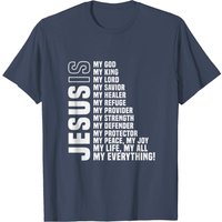 T-shirt Jésus Est Mon Tout Mon Dieu Seigneur Sauveur — T-shirts pour hommes
