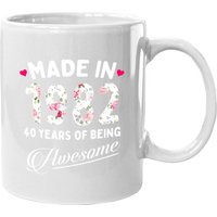 Mug de café 40e anniversaire fait 1982 — Tasses et gobelets