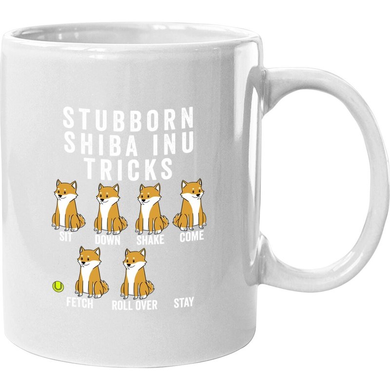 Stubborn Shiba Inu Tricks Coffee Mug — Mugs & Tumblers