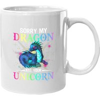 Mug en céramique Sorry My Dragon Ate Your Unicorn