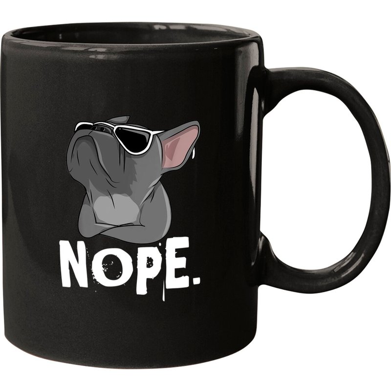 Nope Lazy French Bulldog Coffee Mug — Mugs & Tumblers