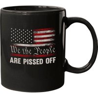 We The People Are Pissed Off Vintage US America Flag Coffee Mug — Mugs & Tumblers