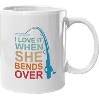 I Love It When She Bends Over Fishing Coffee Mug
