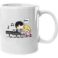 Mama Schroeder Playing Piano Freddie Mercury Coffee Mug — Mugs & Tumblers