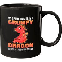 Dragon Mon Animal Spirituel Est Un Dragon Grincheux Qui Frappe Tasse