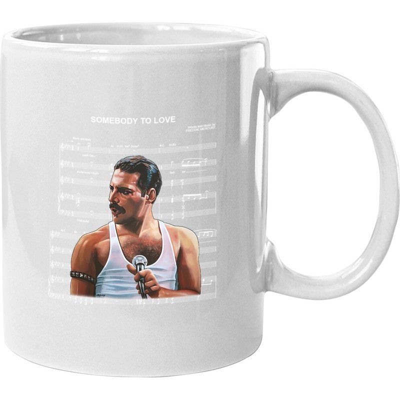 Somebody To Love Freddie Mercury Coffee Mug — Mugs & Tumblers