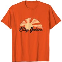 Vintage Stay Golden Positive Sunshine T-Shirt for Men