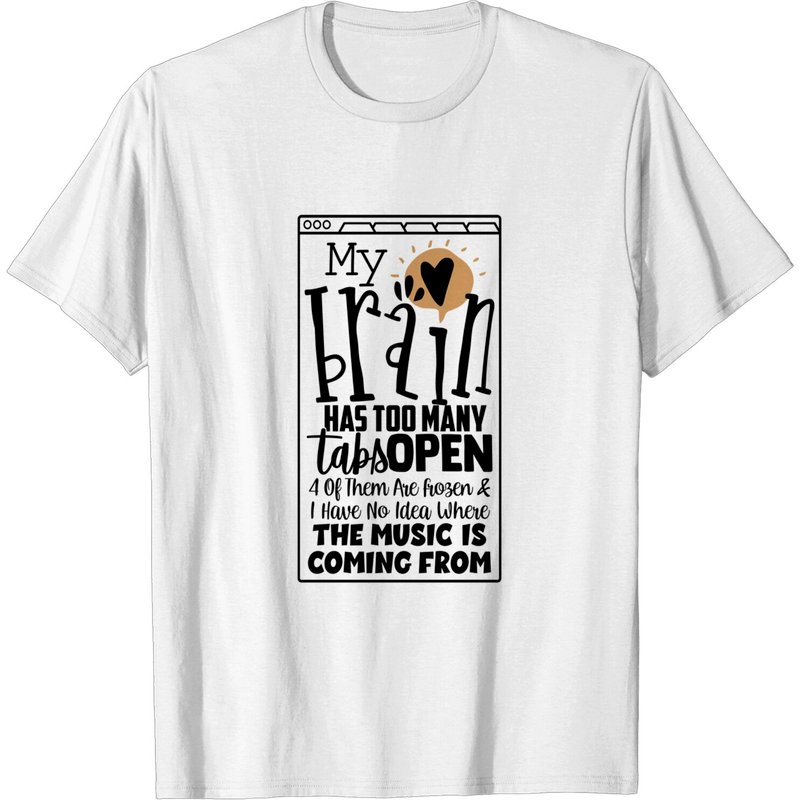 T-shirt My Brain Has Way Too Many Tabs Open pour hommes — T-shirts pour hommes
