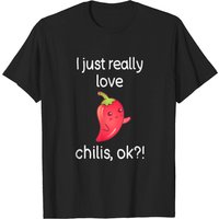 T-shirt Chili Lover pour hommes - Noir — T-shirts pour hommes
