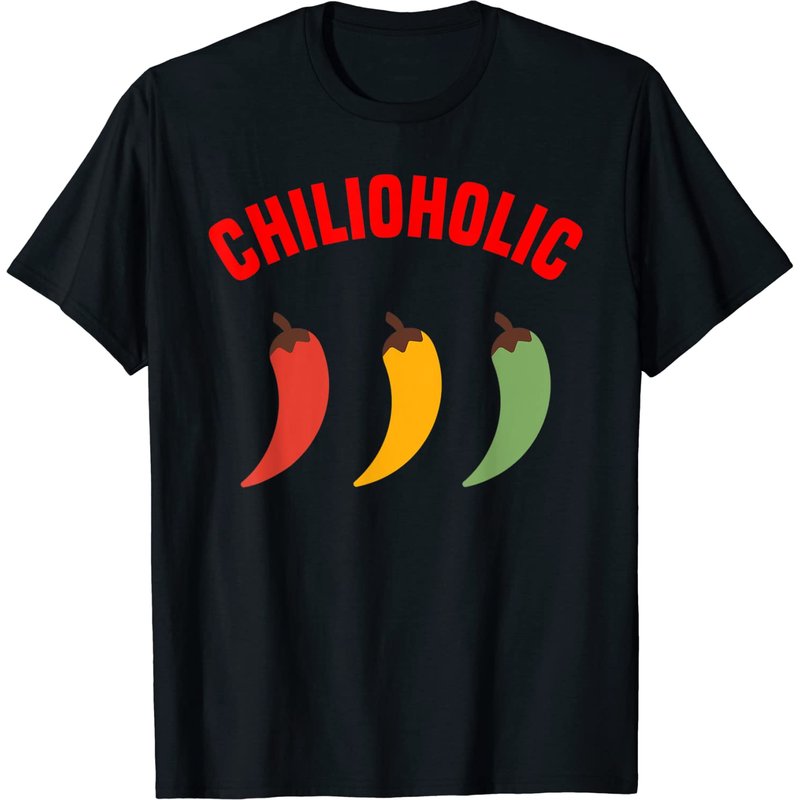 T-shirt Chili Joke Chilioholic Peppers pour hommes — T-shirts pour hommes
