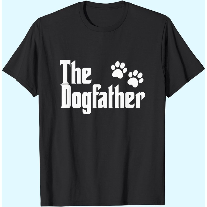 T-shirt pour hommes The Dogfather en noir — T-shirts pour hommes