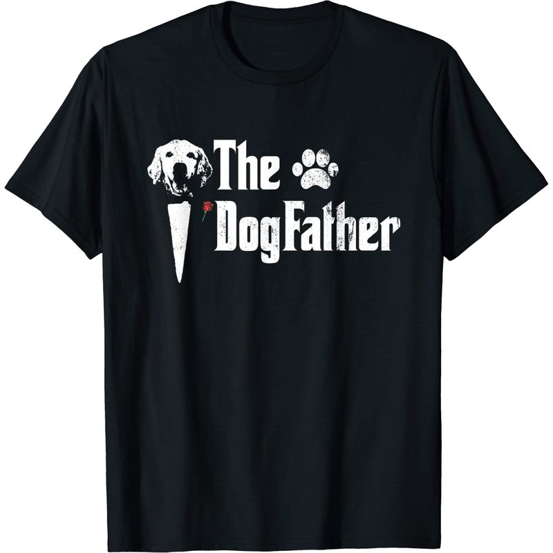T-shirt pour hommes The Dogfather Golden Retriever Dog Dad — T-shirts pour hommes