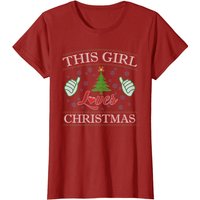 This Girl Loves Christmas T-Shirt for Men