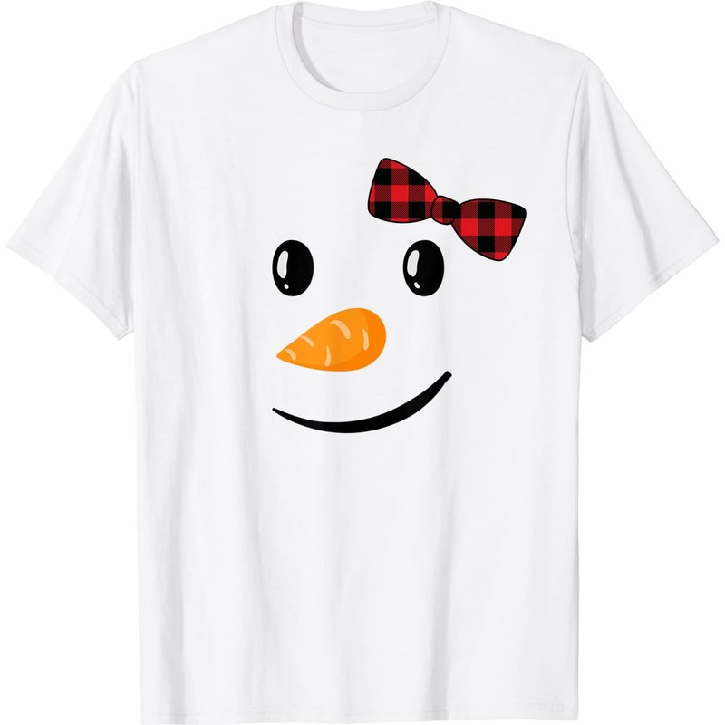T-shirt Homme Visage Bonhomme de Neige — T-shirts pour hommes