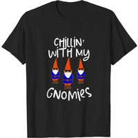 Chillin With My Gnomies Garden Gnomes T-Shirt for Men