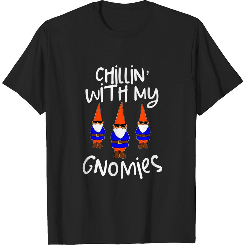T-shirt Chillin With My Gnomies Garden Gnomes pour hommes — T-shirts pour hommes
