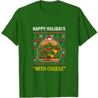 T-shirt de Noël avec Cadeaux de Fromage Joyeuses Fêtes pour Hommes — T-shirts pour hommes