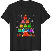 Santa Elf Reindeer Boxing Gloves Christmas Tree T-shirt for Men