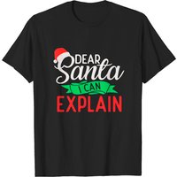 T-shirt de Noël Dear Santa I Can Explain pour hommes — T-shirts pour hommes
