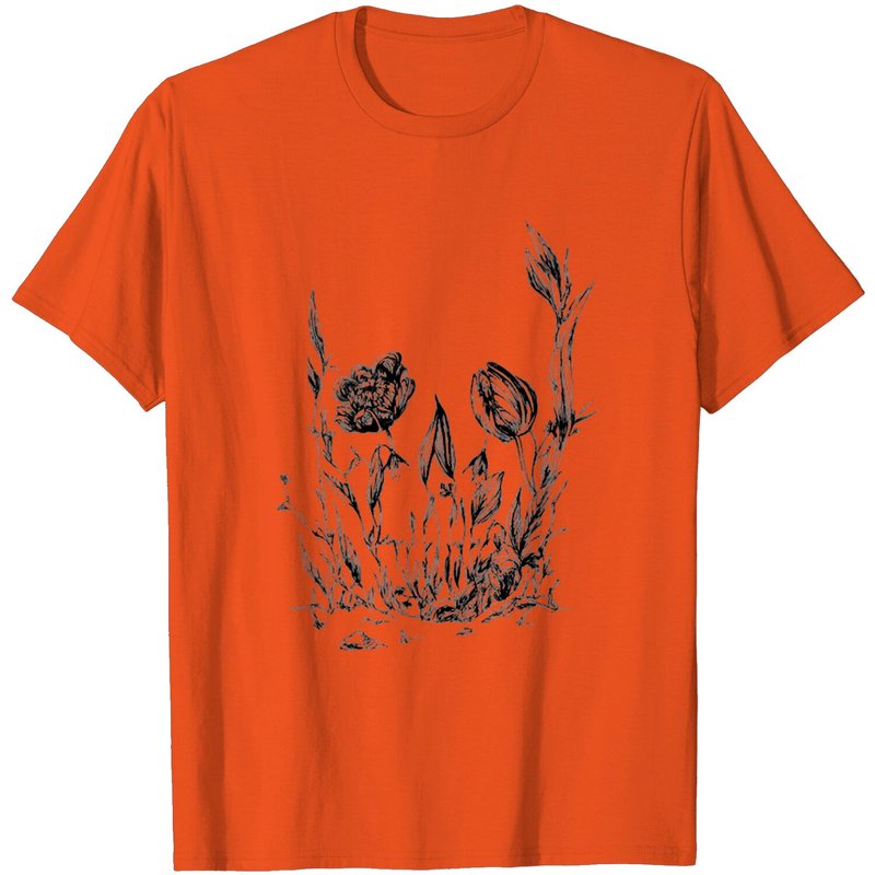 Skull With Flower T-Shirt for Men