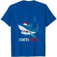 Santa Jaws Christmas Shark T-Shirt for Men