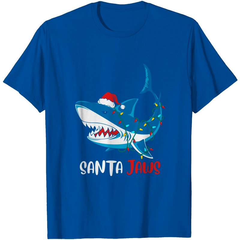T-shirt de Noël Santa Jaws pour hommes — T-shirts pour hommes