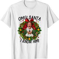 Omg Santa I Know Him Elf Christmas Costume T-Shirt for Men — Mens T Shirts