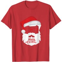 T-shirt Hipster Père Noël Joyeux Noël pour hommes