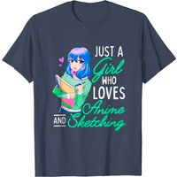 Anime Drawing T-Shirt for Men by Printerval — Mens T Shirts