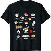 Kawaii Japanese Food Sushi Ramen T-Shirt for Men