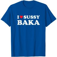 T-shirt pour hommes I Love Sussy Baka Heart Funny Meme — T-shirts pour hommes