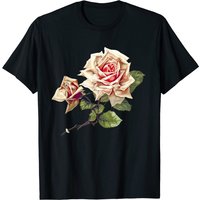 T-shirt Blossom Rose pour hommes en noir