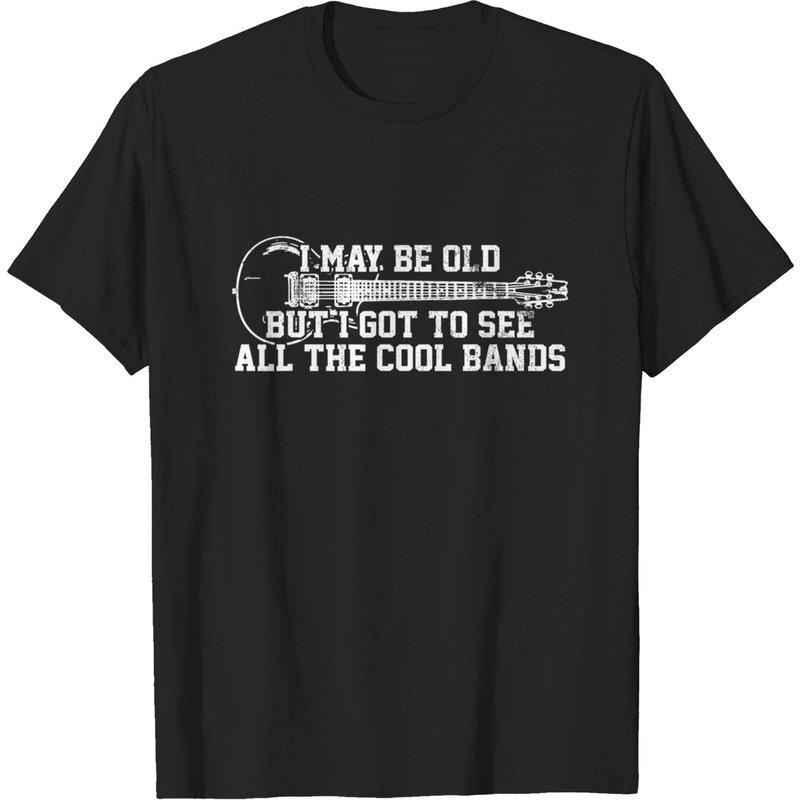 T-shirt pour hommes I May Be Old But I Got To See All The Cool Bands