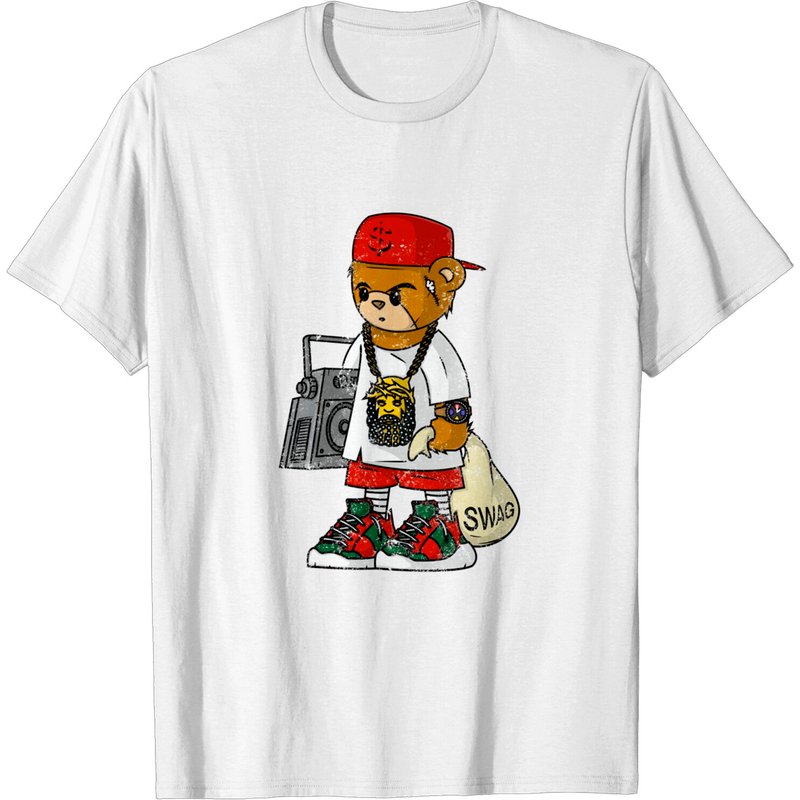 T-shirt Teddy Bear pour hommes - Amateur de rap et hip-hop — T-shirts pour hommes