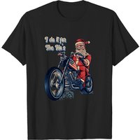 T-shirt de Noël Santa Biker I Do It For The Ho's pour hommes — T-shirts pour hommes