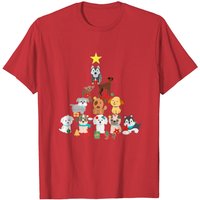 T-shirt de Noël avec chien pour hommes