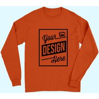 T-Shirts à Manches Longues Personnalisés pour Unisexe en Orange — T-shirts pour hommes