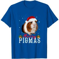T-shirt de Noël Merry Pigmas avec masque de cochon d'Inde pour hommes — T-shirts pour hommes