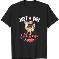 Juste une fille qui aime les poules T-shirt pour hommes