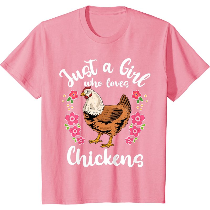 T-shirt Enfant Juste Une Fille Qui Aime Les Poules Pour Hommes — T-shirts pour hommes