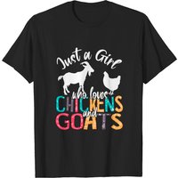 Just A Girl Who Loves Chickens Goats Men's T-Shirt