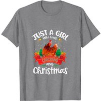 Just A Girl Who Loves Chickens & Christmas Men's T-Shirt