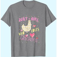 Just A Girl Who Loves Chickens T-Shirt for Men