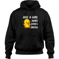 Juste une fille qui aime les canards - Hoodie unisexe — Sweats à capuche pour hommes
