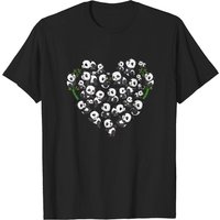 Panda Bear Lover Heart T-Shirt for Men