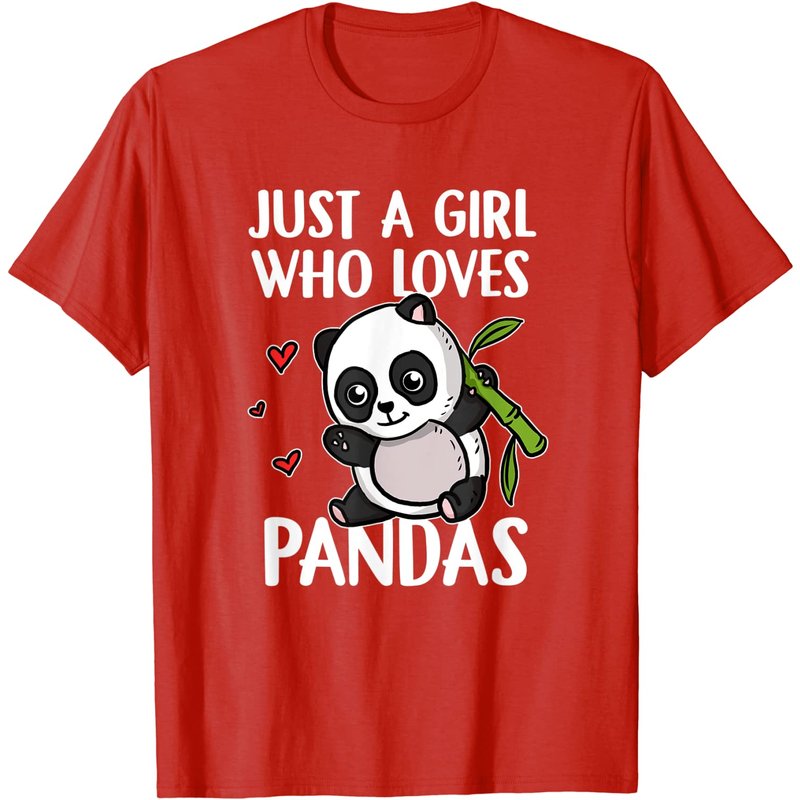 Juste une fille qui aime les pandas T-shirt pour hommes — T-shirts pour hommes